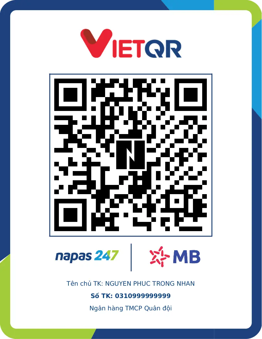 Mã QR chuyển khoản Trong Nhan Digital