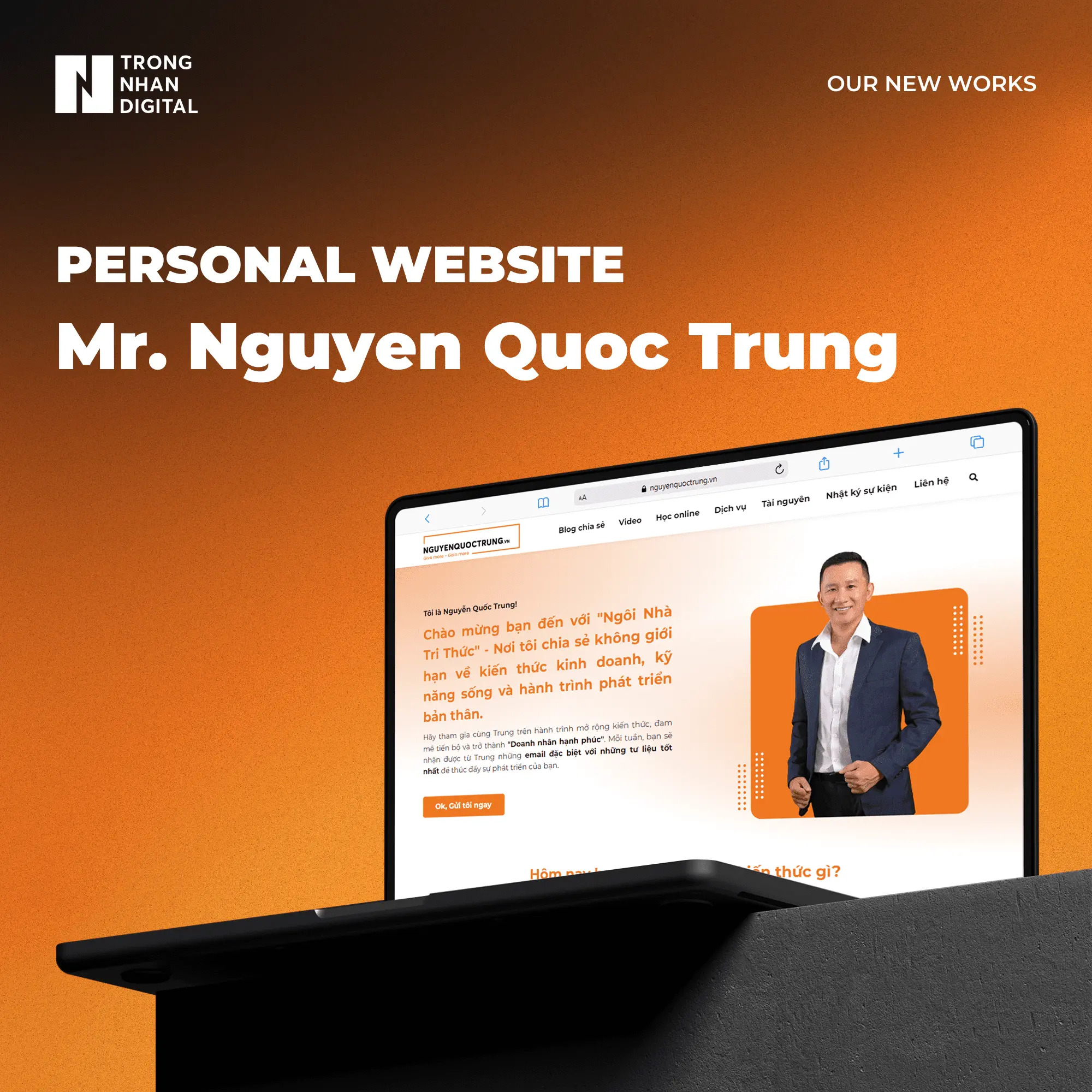 Xay dung website Ngoi Nha Tri Thuc cung anh Nguyen Quoc Trung 01