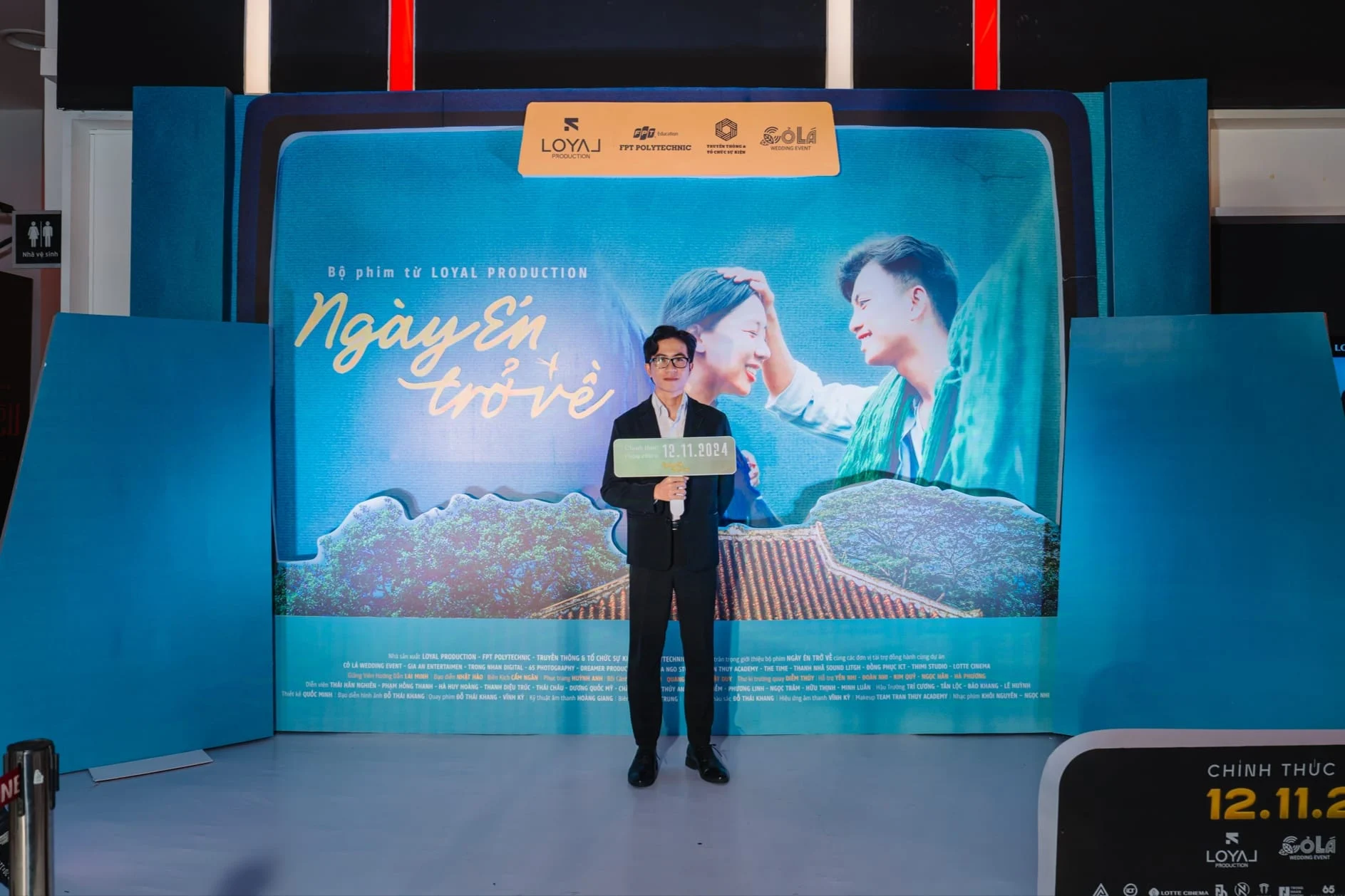 Nguyễn Phúc Trọng Nhân tham gia buổi ra mắt phim Ngày Én Trở Về